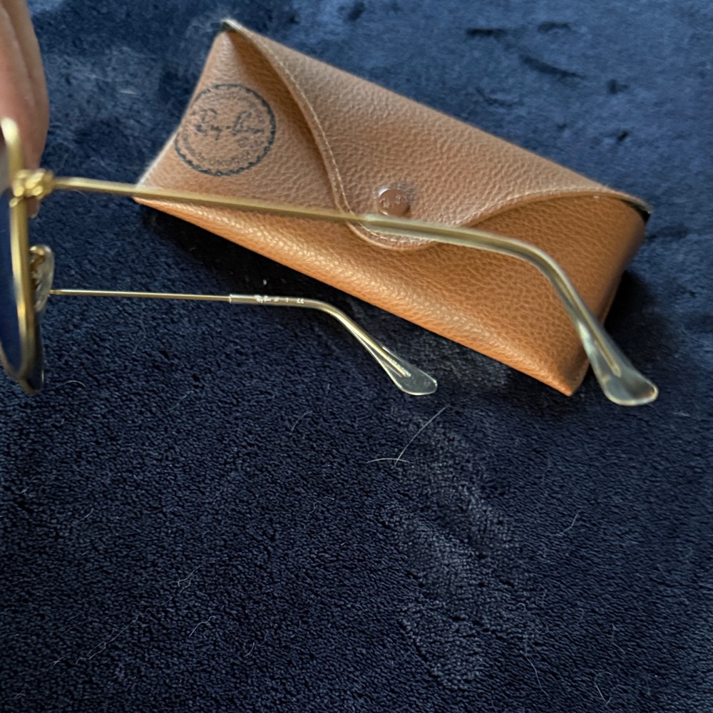 Ray-Ban Jr. Gold Frame Aviator Sunglasses - Picture 4 of 8
